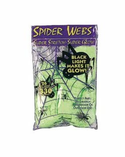 Superstrech Glow In The Dark Spider Web Decoration