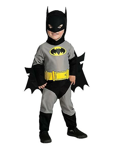 Toddler Batman One Piece Costume - DC Comics 3 Toddler Batman One Piece Costume - DC Comics