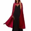 Burgundy Hooded Cape -MystiMask Store 00763391 a