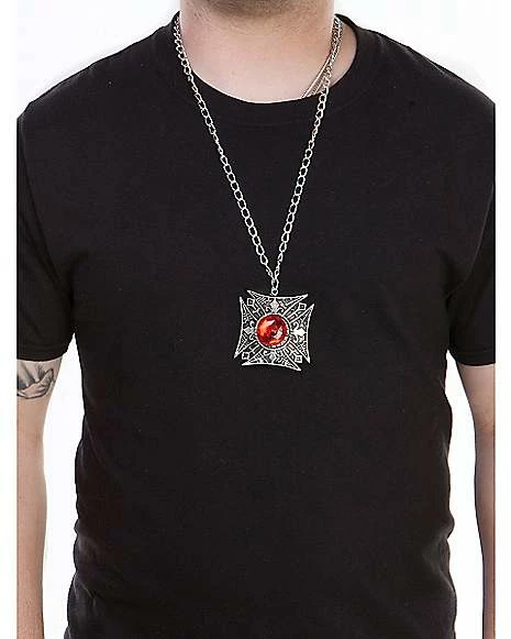 Classic Red Stone Necklace 4 Classic Red Stone Necklace - Image 2