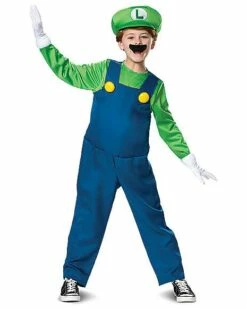 Kids Luigi Costume Deluxe- Mario Bros.