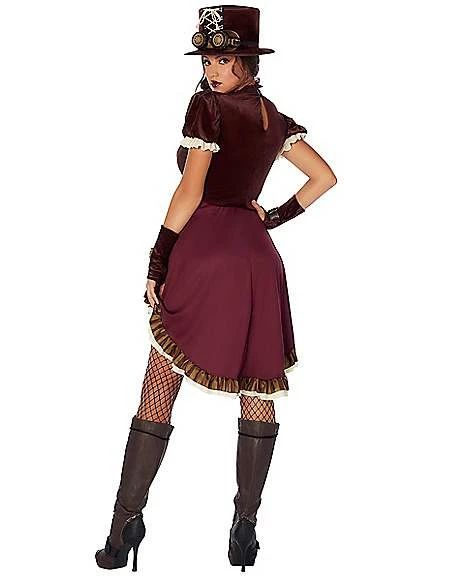 Adult Steampunk Dress Costume 4 Adult Steampunk Dress Costume - Image 2