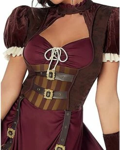 Adult Steampunk Dress Costume 7 Adult Steampunk Dress Costume -MystiMask Store 01215037 c