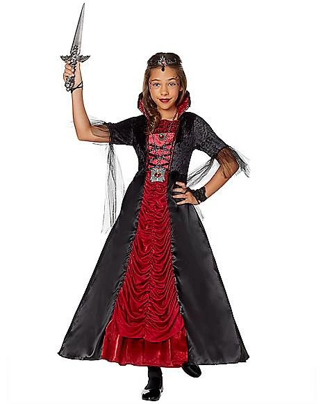 Kids Royal Vampiress Dress Costume 2 Kids Royal Vampiress Dress Costume