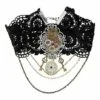 Steampunk Heart Charm Choker Necklace 1 Steampunk Heart Charm Choker Necklace -MystiMask Store 01272749 a