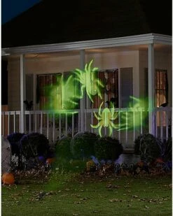 Whirl-A-Motion LED Green Spiders Projection Spot Light 12 Whirl-A-Motion LED Green Spiders Projection Spot Light -MystiMask Store 01306455 e