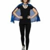 Blue Metallic Cape 2 Blue Metallic Cape -MystiMask Store 01360817 a