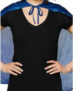 Blue Metallic Cape -MystiMask Store 01360817 d