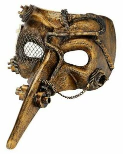 Steampunk Plague Doctor Half Mask -MystiMask Store 01361815 c