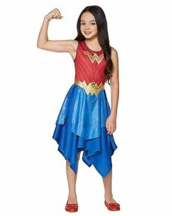 Kids Wonder Woman Costume Dress - DC Comics -MystiMask Store 01363134 c