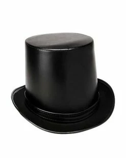 Vampire Faux Leather Top Hat