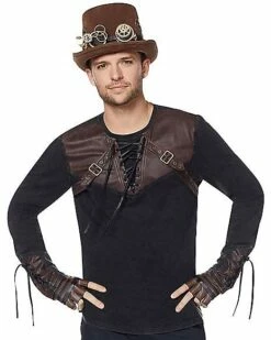 Lace Up Steampunk Shirt