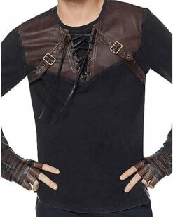 Lace Up Steampunk Shirt -MystiMask Store 01412295 c