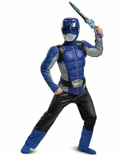 Kids Blue Beast Morphers Ranger Costume - Power Rangers -MystiMask Store 01447390 c