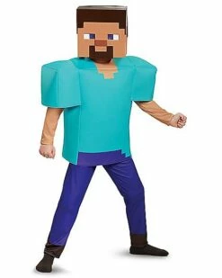 Kids Steve Costume Deluxe - Minecraft -MystiMask Store 01448075 c