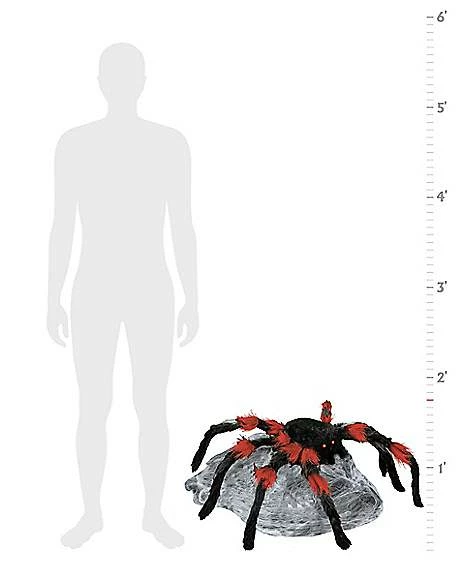 21 Inch LED Red And Black Jumping Spider Animatronic 4 21 Inch LED Red And Black Jumping Spider Animatronic - Image 2