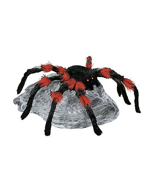 21 Inch LED Red And Black Jumping Spider Animatronic 6 21 Inch LED Red And Black Jumping Spider Animatronic - Image 4