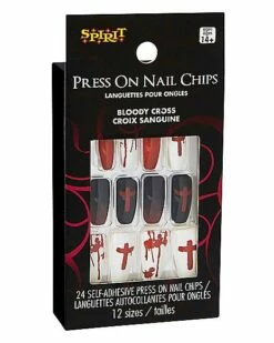 Bloody Cross Press On Nails 8 Bloody Cross Press On Nails -MystiMask Store 01474204 c