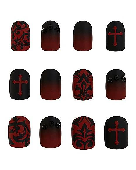Kids Twilight Press On Vampire Nails 2 Kids Twilight Press On Vampire Nails