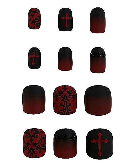 Kids Twilight Press On Vampire Nails 3 Kids Twilight Press On Vampire Nails - Image 2