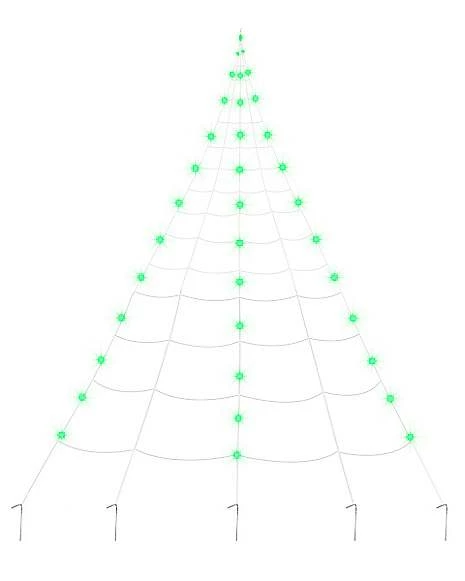 10 Ft. Light Up Green Spider Web 4 10 Ft. Light Up Green Spider Web - Image 2