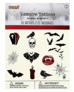 Vampire Temporary Tattoos -MystiMask Store 01580661 d