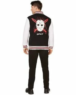 Adult Jason Voorhees Varsity Jacket - Friday The 13th -MystiMask Store 01587211 c