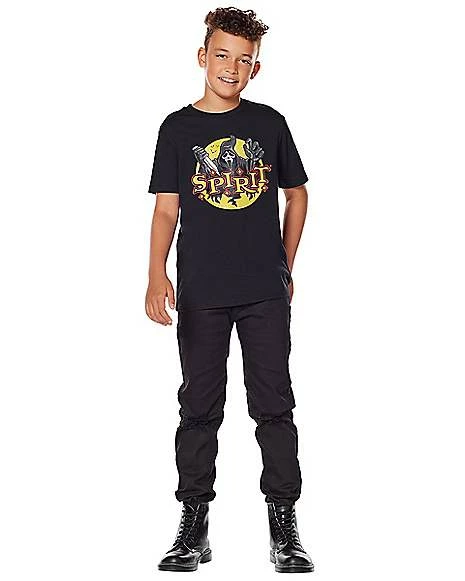 Kids Spirit Halloween Ghost Face T Shirt 3 Kids Spirit Halloween Ghost Face T Shirt