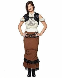 Black Steampunk Vest -MystiMask Store 07467640 d