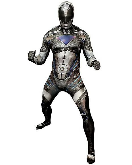 Adult Black Ranger Skin Suit Costume - Power Rangers 3 Adult Black Ranger Skin Suit Costume - Power Rangers