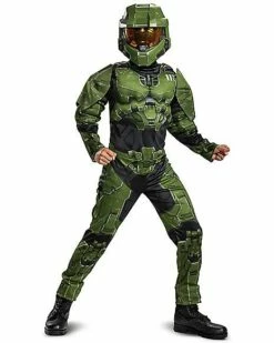 Kids Master Chief Muscle Costume - Halo Infinite